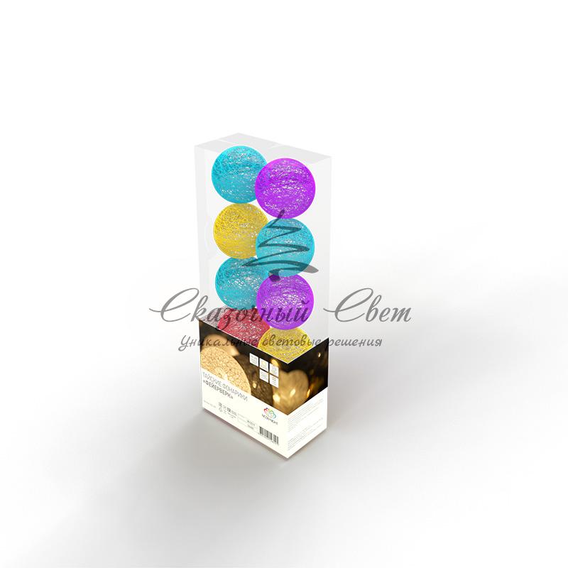 Тайские фонарики «Фейерверк» 1,5 м, прозрачный ПВХ, 10 LED, теплый белый, питание 2 х АА (батарейки не в комплекте) - Image 4