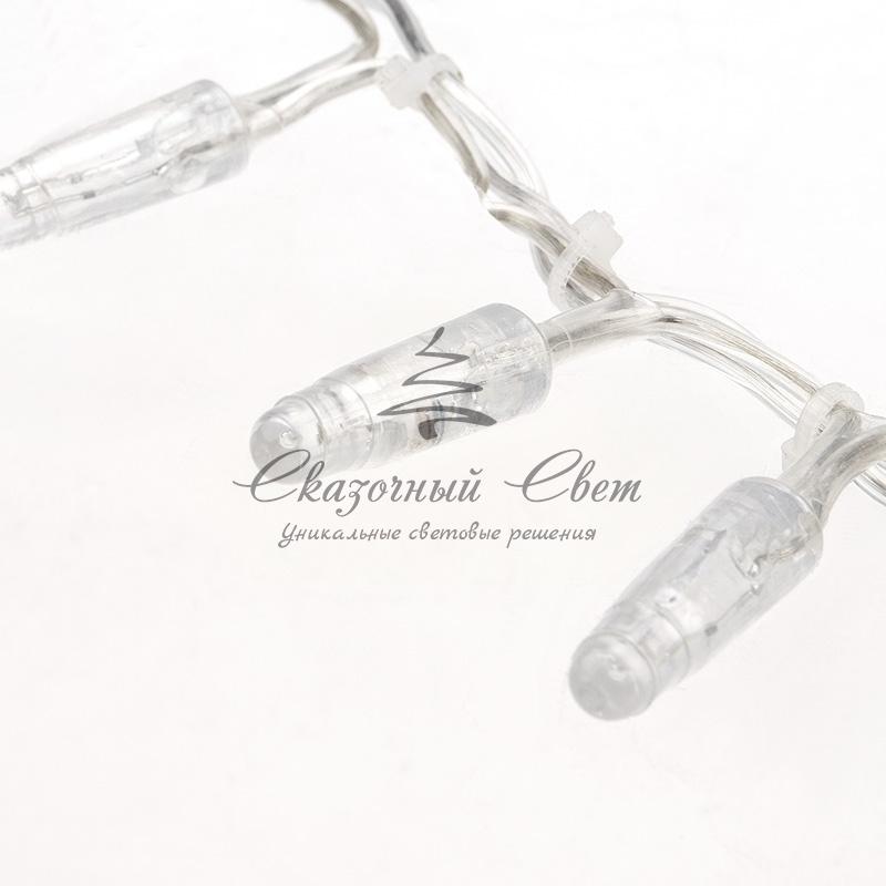 Гирлянда «Кластер» 10 м, прозрачный ПВХ IP65, 200 LED, белый, соединяется - Image 4