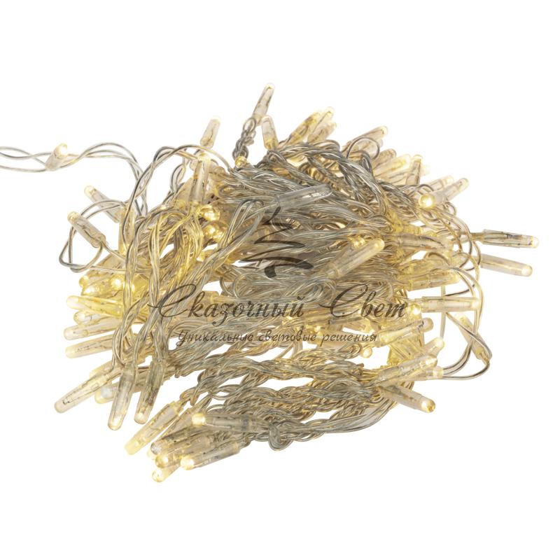 Гирлянда Нить 10м, постоянное свечение, прозрачный ПВХ, 24В, цвет Тёплый белый - Image 4