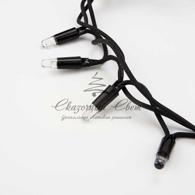 Гирлянда «Кластер» 10 м, 400 LED, черный каучук, IP67, соединяемая, цвет свечения теплый белый NEON-NIGHT - Image 4