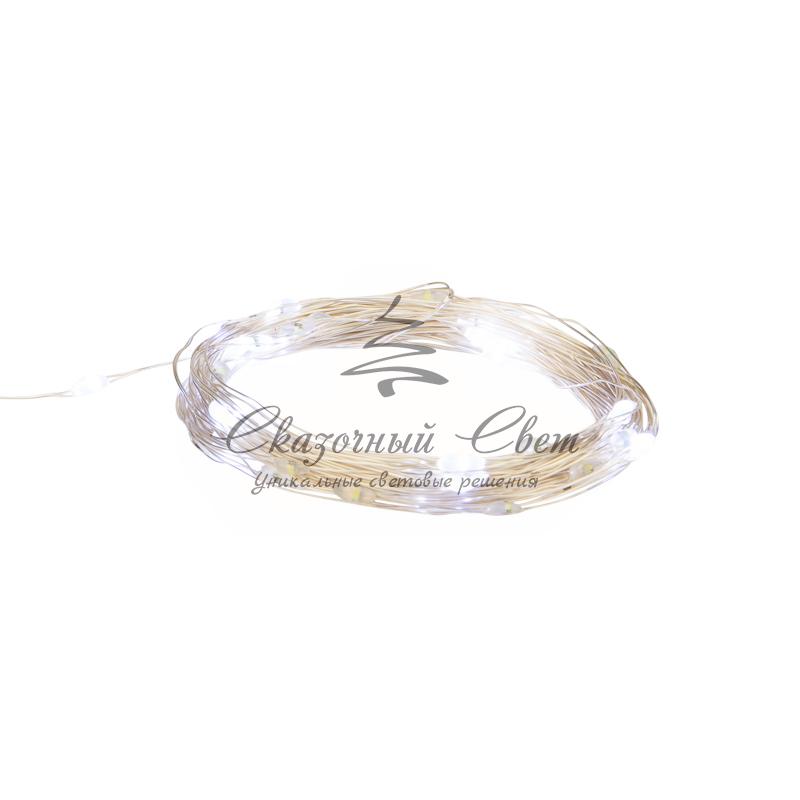 Гирлянда «Роса» 10 м, 100 LED, USB, белое свечение NEON-NIGHT - Image 4