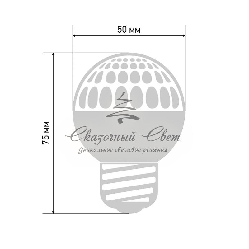 Лампа строб e27 Ø50мм красная - Image 4