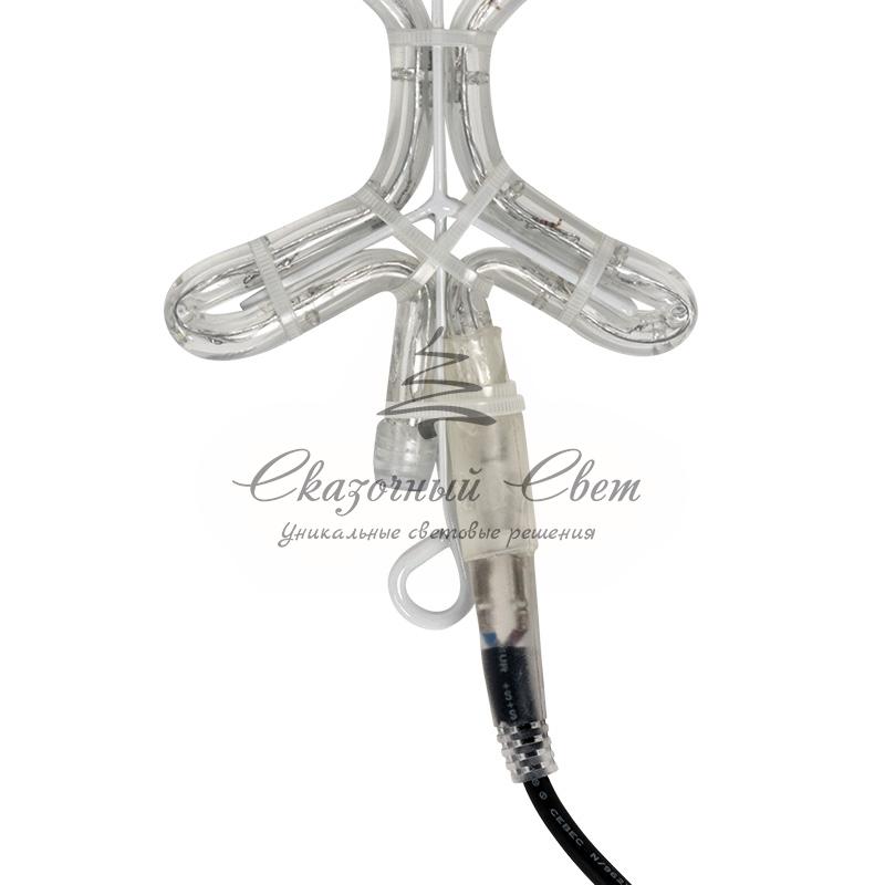 Фигура "Снежинка" цвет ТЕПЛЫЙ БЕЛЫЙ, размер 45*38 см NEON-NIGHT - Image 4