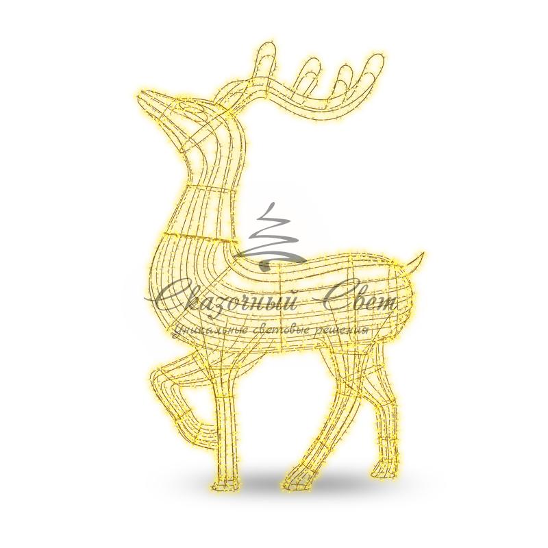Фигура объемная «Северный олень» 300х200 см, 3000 LED, IP65, цвет свечения теплый белый NEON-NIGHT - Image 4