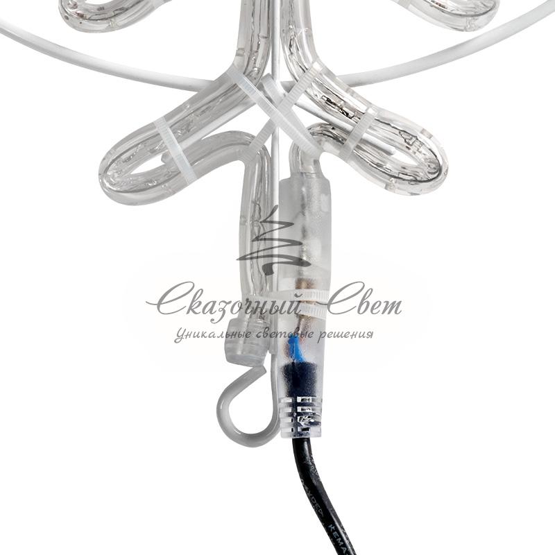 Фигура "Снежинка" цвет ТЕПЛЫЙ БЕЛЫЙ, размер 55*55 см NEON-NIGHT - Image 4