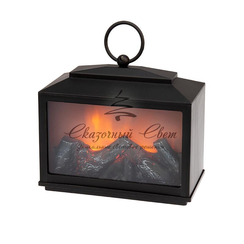 Декоративный камин "Сканди" с эффектом живого огня 18х9х16 см, батарейки 3хС (не в комплекте) - Image 4