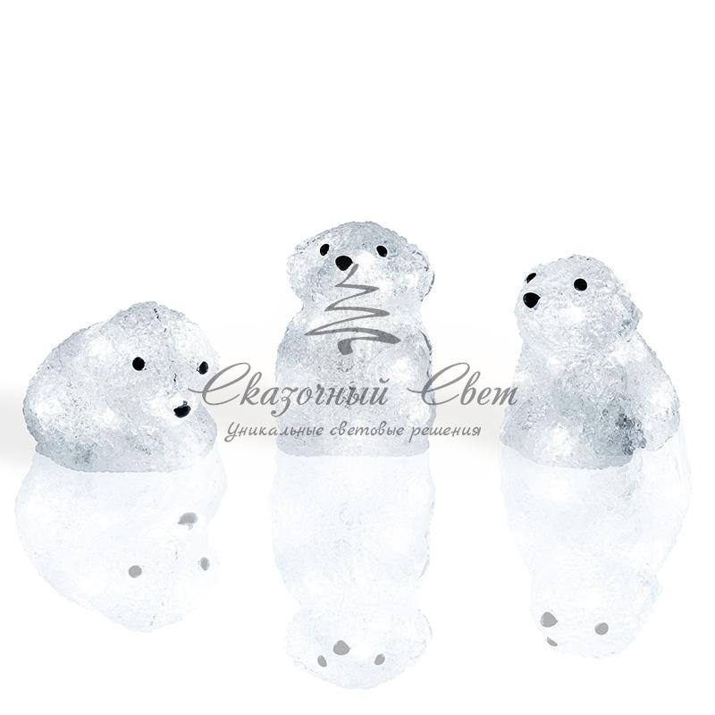 Акриловая светодиодная фигура "Медвежата" 3 шт, 20 см, 60 светодиодов, IP 20, понижающий трансформатор в комплекте, NEON-NIGHT - Image 4