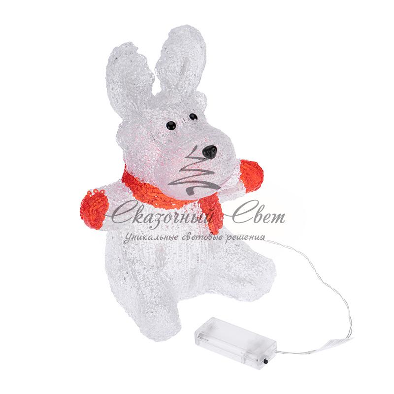 Акриловая светодиодная фигура «Олененок в шарфе» 20х17х30 см, 24 светодиода, батарейки 2хAA (не входят в комплект) NEON-NIGHT - Image 4