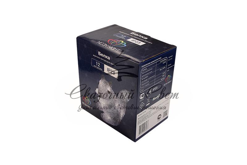 Акриловая светодиодная фигура "Белка" 17,5х12х18 см, 4,5 В, 3 батарейки AAA (не входят в комплект), 12 светодиодов, NEON-NIGHT - Image 4