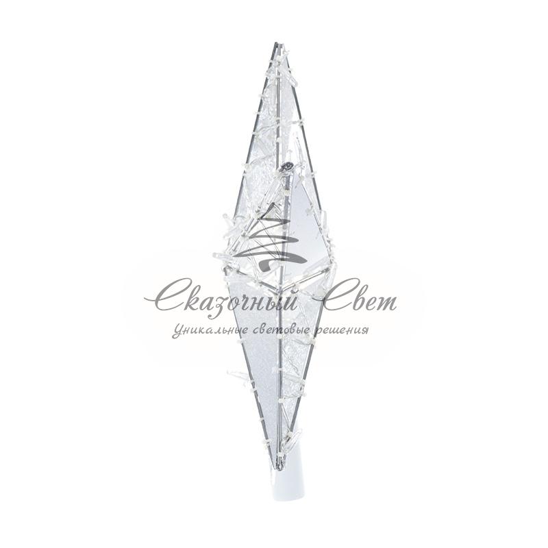 Светодиодная фигура «Звезда» 50 см, 80 светодиодов, с трубой и подвесом, цвет свечения белый NEON-NIGHT - Image 4