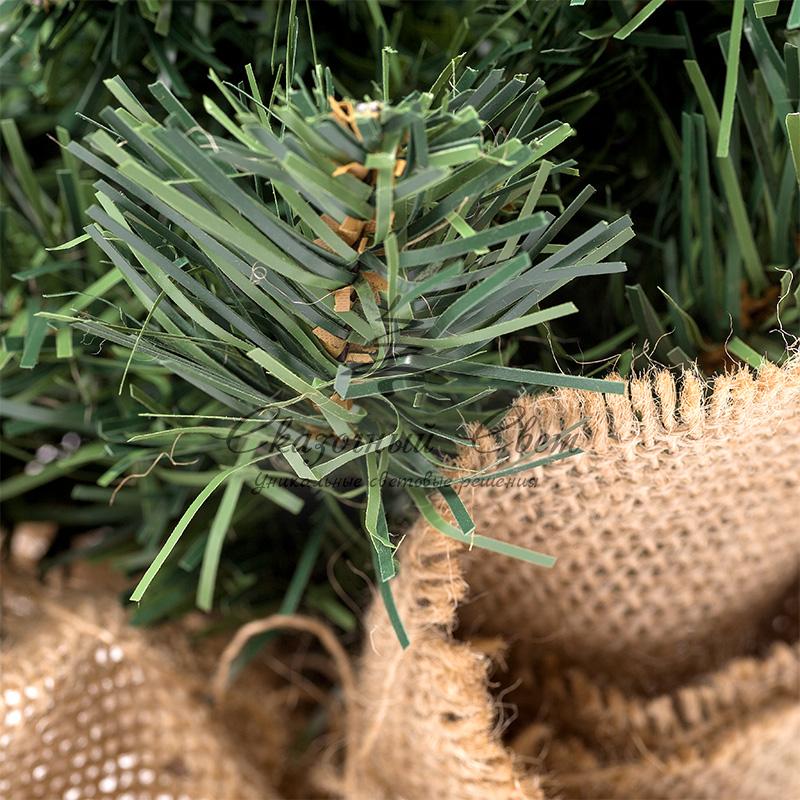 Елочка 45см в плетеном мешочке, ПВХ - Image 4