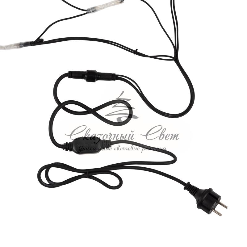 Гирлянда "Сеть" 2x3м, черный КАУЧУК, 432 LED Белые - Image 5