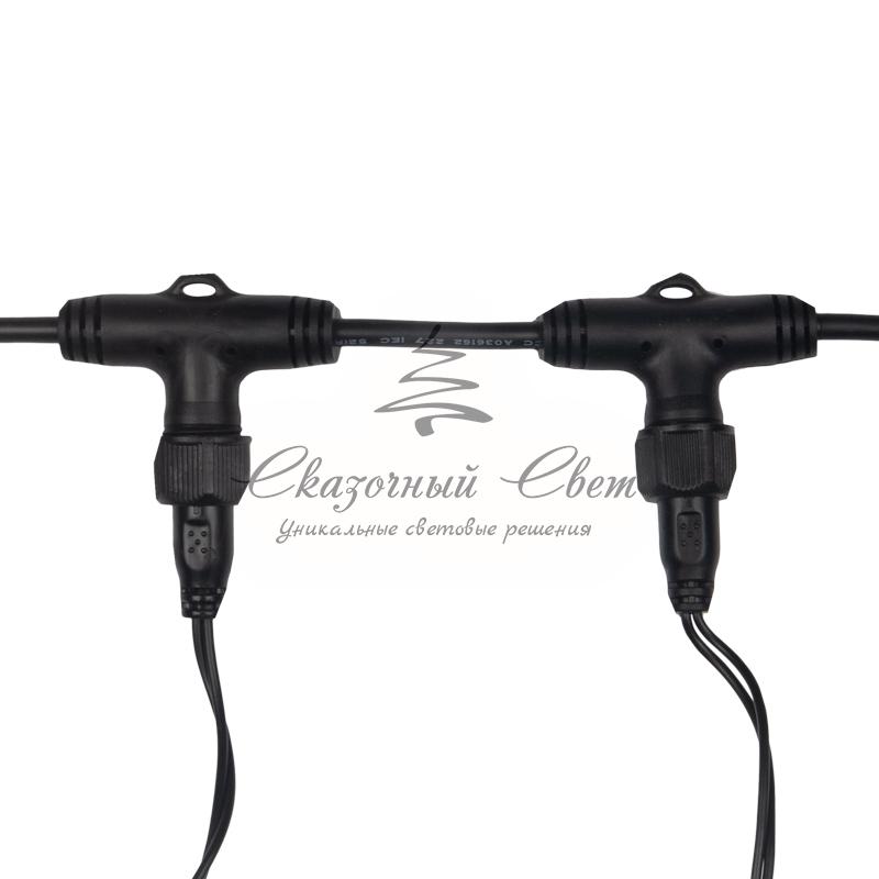 Гирлянда "Светодиодный Дождь" 2х1,5м, постоянное свечение, черный провод, 230 В, диоды СИНИЕ - Image 5