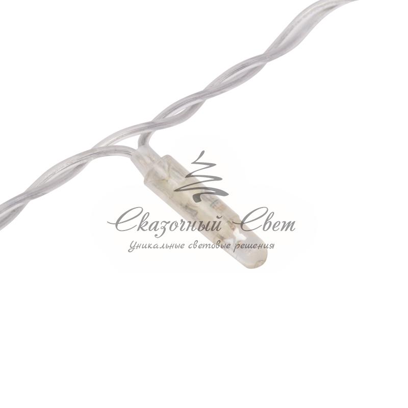 Гирлянда "Светодиодный Дождь" 2х3м, постоянное свечение, прозрачный провод, 230 В, диоды СИНИЕ - Image 5