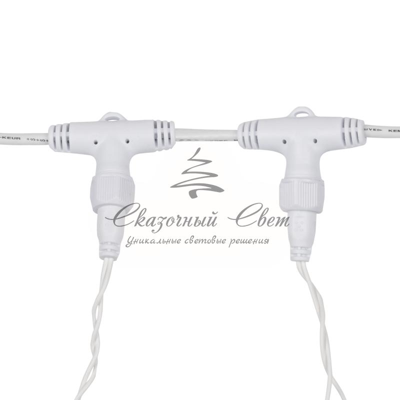 Гирлянда "Светодиодный Дождь" 2х1,5м, эффект мерцания, белый провод, 230 В, диоды БЕЛЫЕ - Image 5