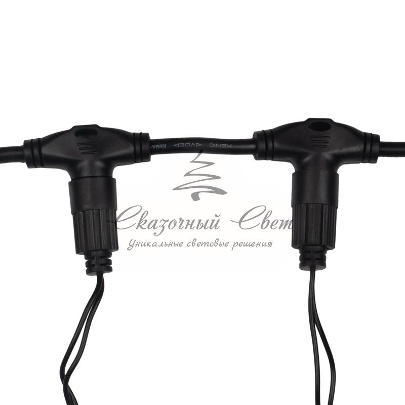 Гирлянда "Светодиодный Дождь" 2х1,5м, эффект мерцания, черный провод, 230 В, диоды БЕЛЫЕ - Image 5