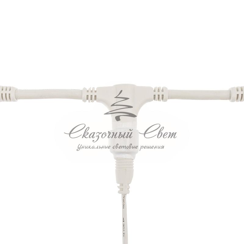 Гирлянда "Светодиодный Дождь" 2х1,5м, постоянное свечение, белый провод "КАУЧУК", 230 В, диоды СИНИЕ - Image 5