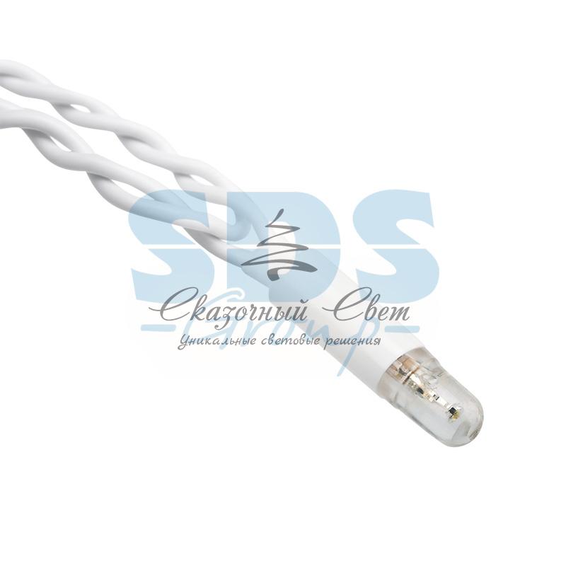 Гирлянда Айсикл (бахрома) светодиодный, 2,4х0,6м, эффект мерцания, белый провод, 230 В, диоды СИНИЕ, 88 LED NEON-NIGHT - Image 5