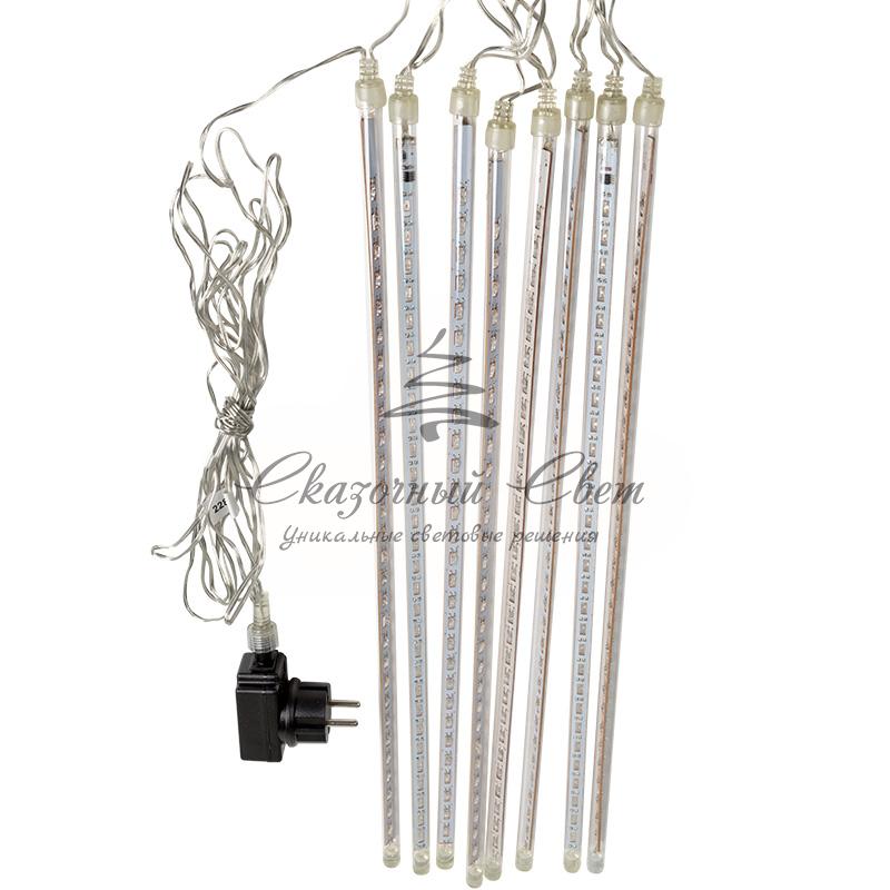 Гирлянда "Тающие сосульки" светодиодная, 8шт х 50см, шаг 50см, 230 В (с трансформатором) белые светодиоды - Image 5