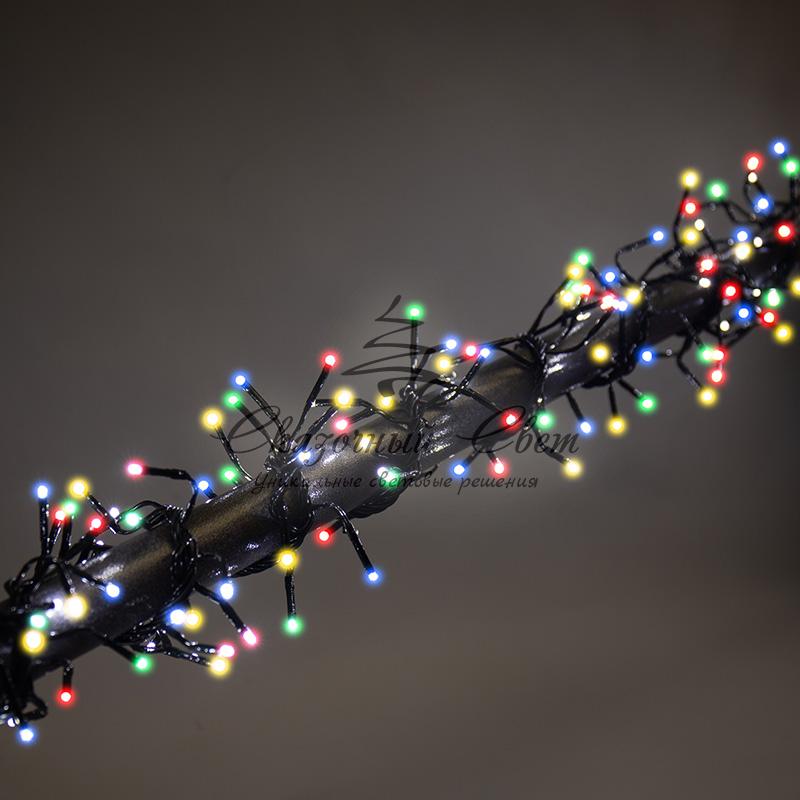 Гирлянда «Кластер LED» 3 м, темно-зеленый ПВХ IP20, 288 диодов, цвет мультиколор - Image 5