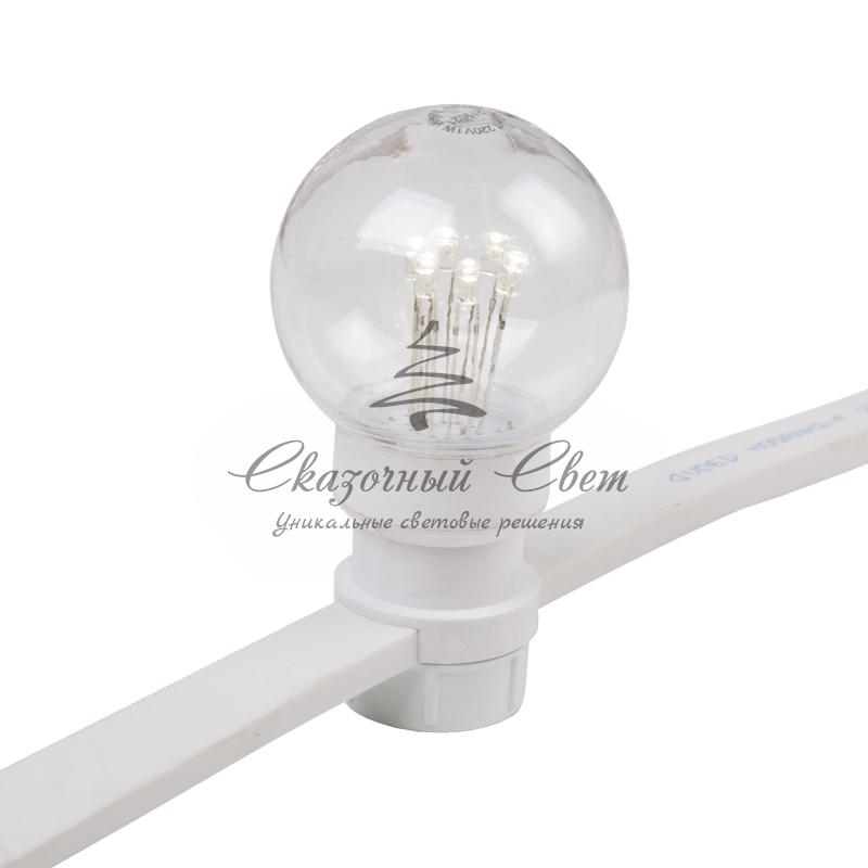 Набор «Белт-Лайт» 10 м, белый каучук, 30 ламп, цвет Теплый белый, IP65, соединяется - Image 5