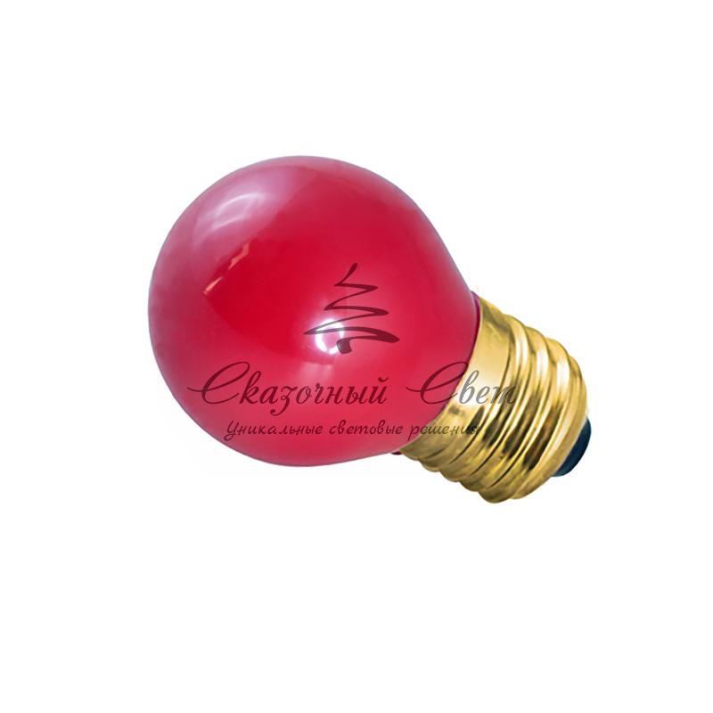 Лампа накаливания e27 10 Вт красная колба - Image 5