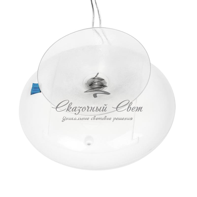 Фигура светодиодная "Санта Клаус" на присоске с подвесом, цвет белый - Image 5