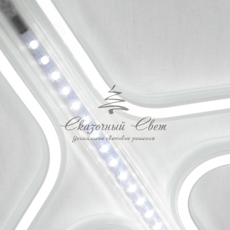 Фигура «Снежинка» из гибкого неона с эффектом тающих сосулек, 60х60 см, цвет свечения белый NEON-NIGHT - Image 5