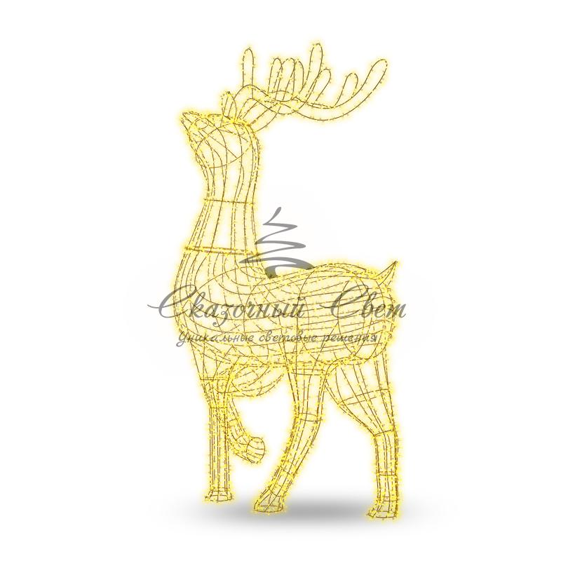 Фигура объемная «Северный олень» 300х200 см, 3000 LED, IP65, цвет свечения теплый белый NEON-NIGHT - Image 5