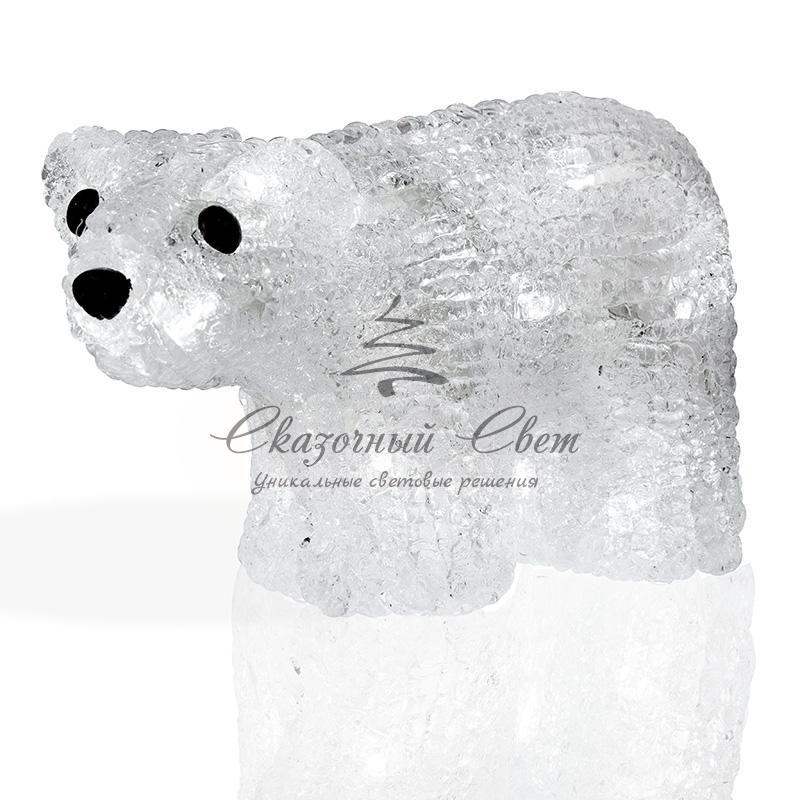Акриловая светодиодная фигура "Белый мишка" 15х25 см, 4,5 В, 3 батарейки AA (не входят в комплект), 20 светодиодов, NEON-NIGHT - Image 5
