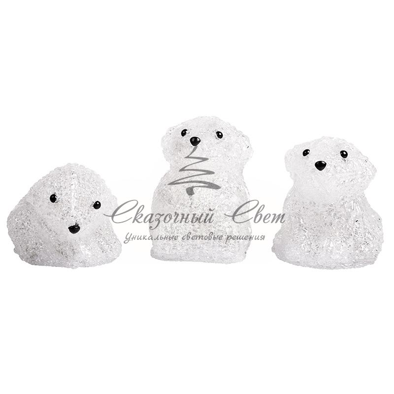 Акриловая светодиодная фигура "Медвежата" 3 шт, 20 см, 60 светодиодов, IP 20, понижающий трансформатор в комплекте, NEON-NIGHT - Image 5