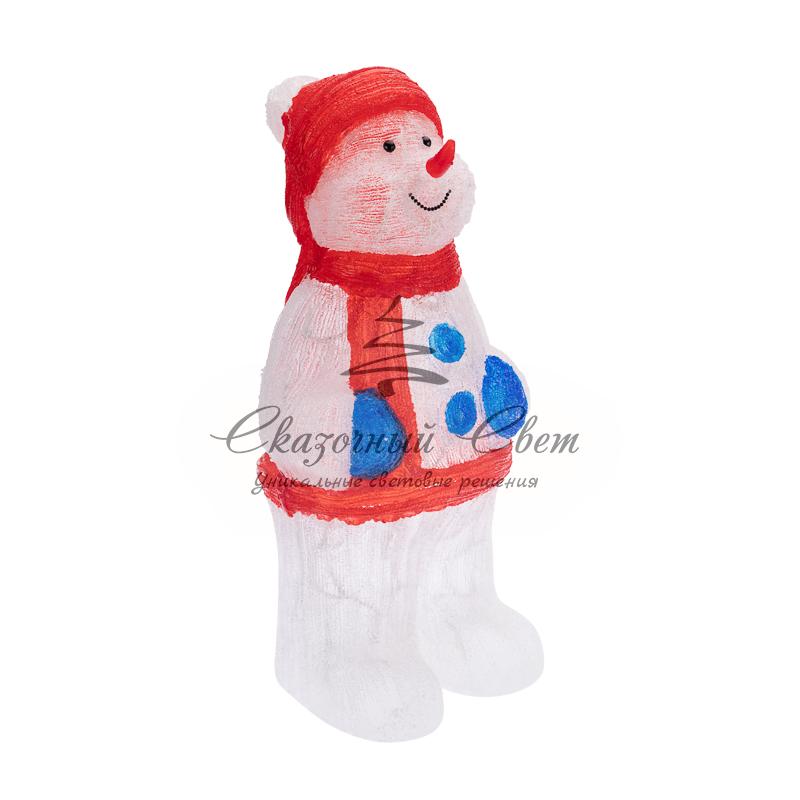 Акриловая светодиодная фигура «Снеговик в синих варежках» 31х25х59 см, IP65, понижающий трансформатор в комплекте NEON-NIGHT - Image 5