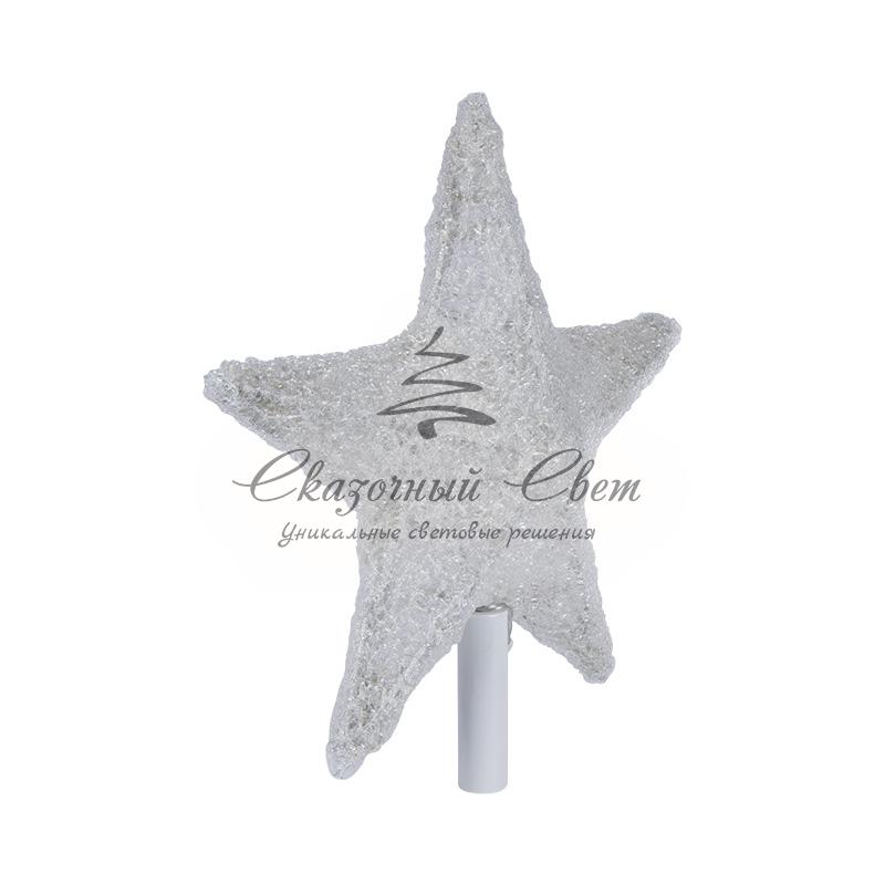 Акриловая светодиодная фигура "Звезда" 50см, со съемной трубой и кольцом для подвеса, 160 светодиодов, белая, NEON-NIGHT - Image 5