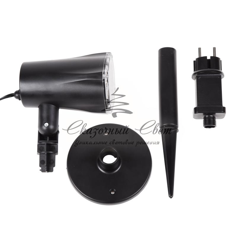 LED проектор, белые снежинки, 230В - Image 5