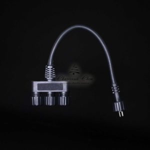 Разветвитель 3-х Лучевой для Силиконовых Нитей 24В без Возможности Управления, Провод Черный Каучук, IP65