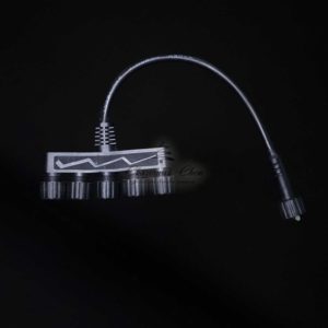 Разветвитель 5-ти Лучевой для Силиконовых Нитей 24В без Возможности Управления, Провод Черный Каучук, IP65