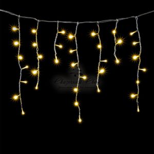 Гирлянда Бахрома 3 x 0,5 м Шампань, 150 LED, Провод Прозрачный Силикон, IP65