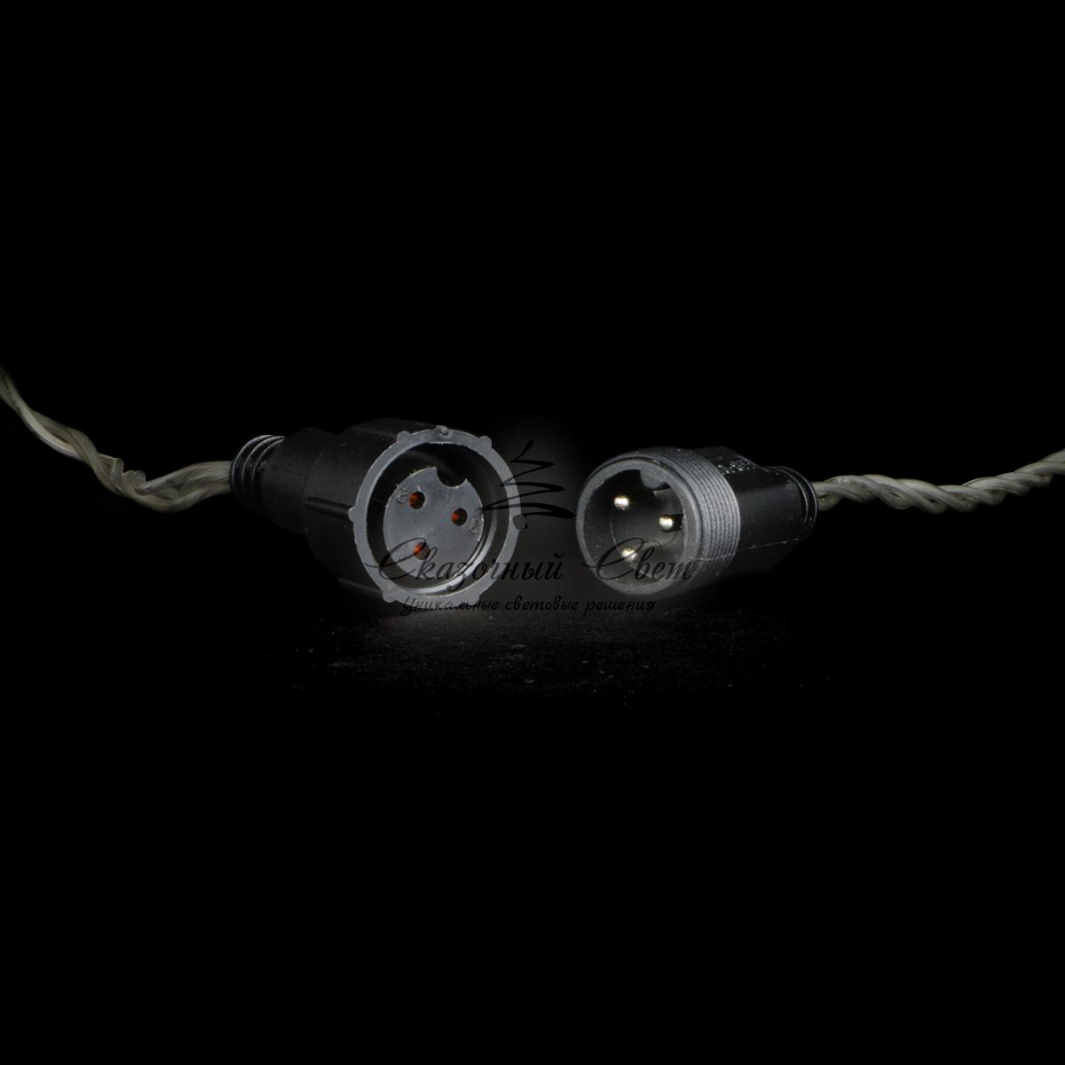 Гирлянда Нить 20м Белая с Возможностью Управления 24В, 200 LED, Провод Прозрачный Силикон, IP65 - Image 3