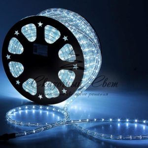 Светодиодный Дюралайт Ø13 мм Белый, 36 LED/м, Свечение 180°, Кратность Резки 2м, IP54