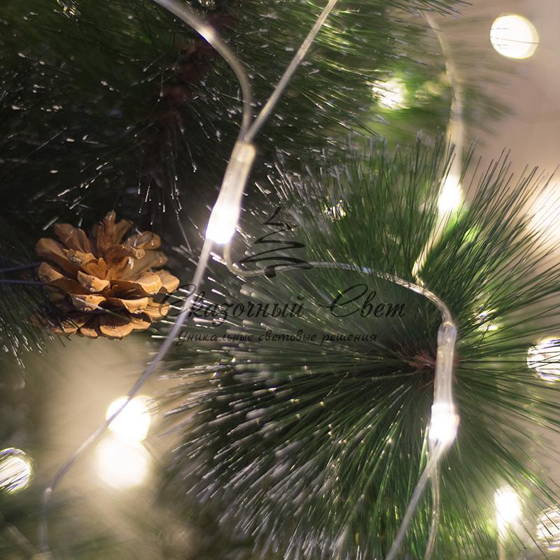 Гирлянда "Сеть" 1,8х1,5м, прозрачный ПВХ, 180 LED Белые - Image 6