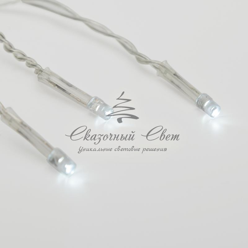 Гирлянда «Светодиодный дождь» 3х2 м, свечение с динамикой, прозрачный провод, 230 В, цвет белый - Image 6