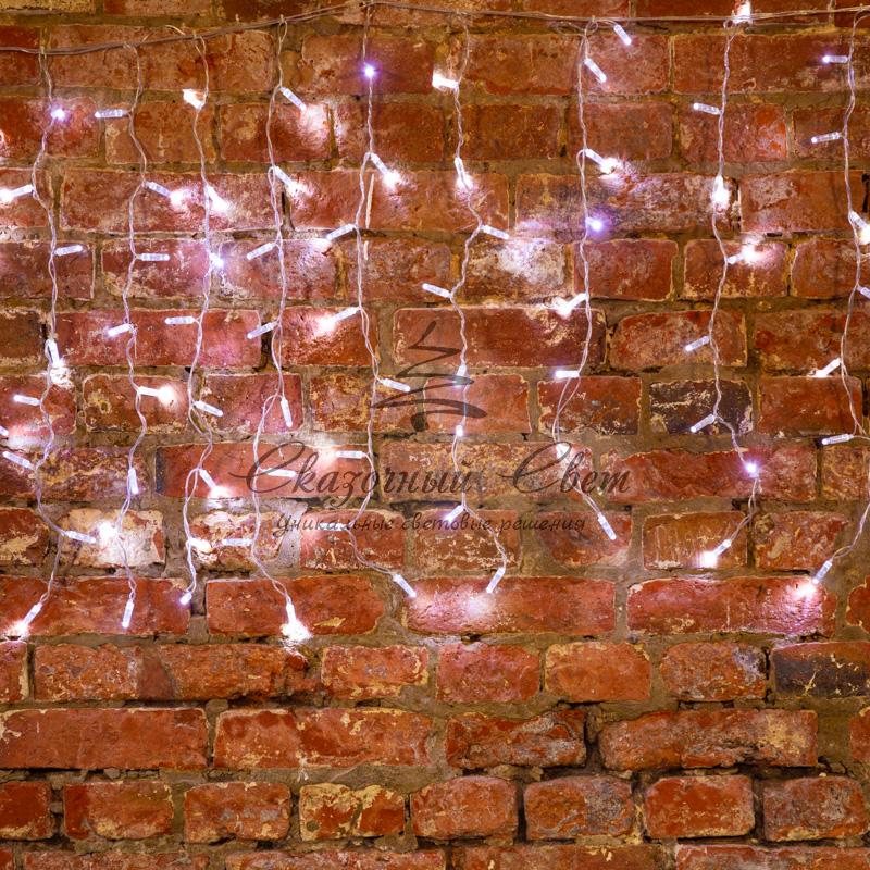 Гирлянда "Светодиодный Дождь" 2x0,8м, прозрачный провод, 230 В, диоды Белые - Image 6