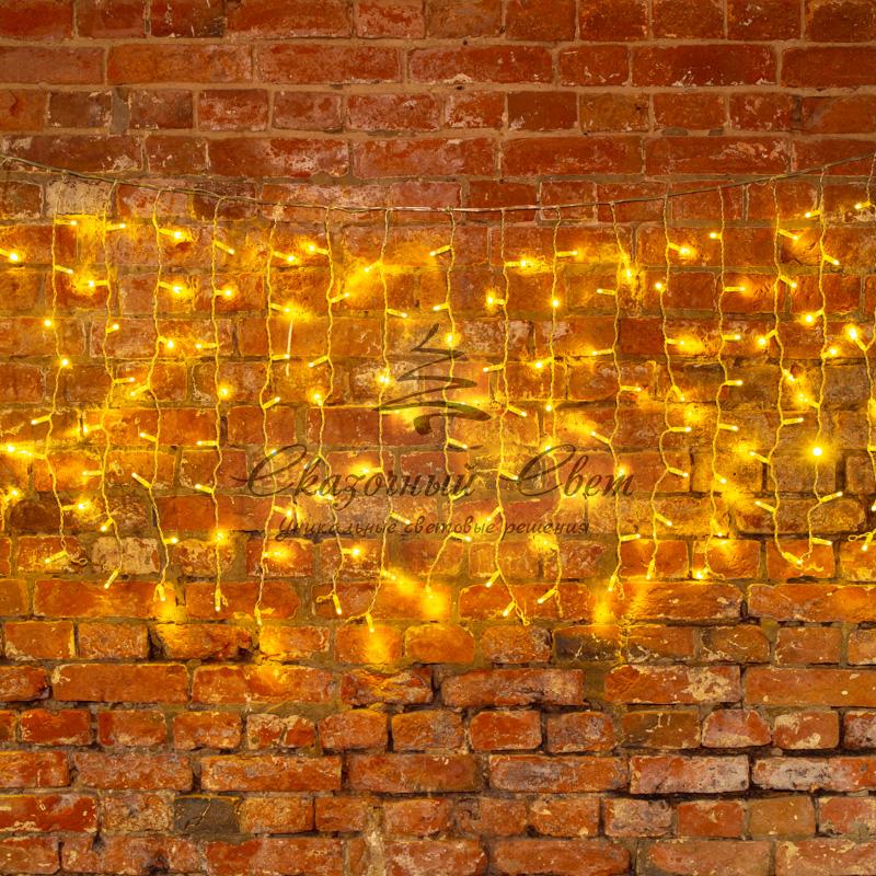 Гирлянда "Светодиодный Дождь" 2x0,8м, прозрачный провод, 230 В, диоды ТЕПЛЫЙ БЕЛЫЙ - Image 6