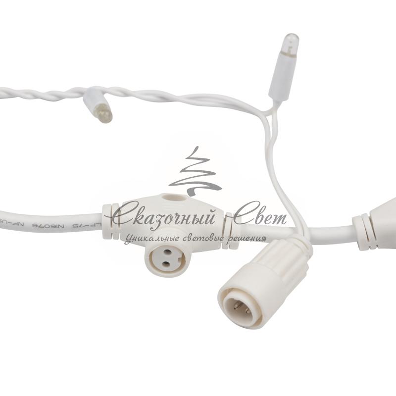 Гирлянда "Светодиодный Дождь" 2х1,5м, постоянное свечение, белый провод, 230 В, диоды ТЕПЛЫЙ БЕЛЫЙ - Image 6