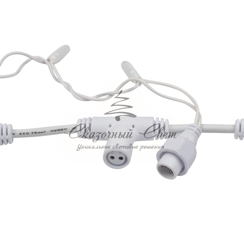 Гирлянда "Светодиодный Дождь" 2х1,5м, эффект мерцания, белый провод, 230 В, диоды БЕЛЫЕ - Image 6