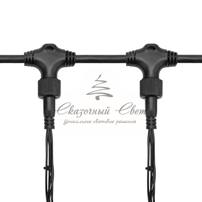 Гирлянда "Светодиодный Дождь" 2х6м, эффект водопада, черный провод, 230 В, диоды СИНИЕ - Image 6