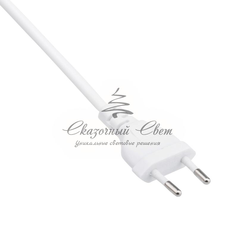 Гирлянда Айсикл (бахрома) светодиодный, 2,4 х 0,6 м, белый провод, 230 В, диоды синие, 76 LED - Image 6