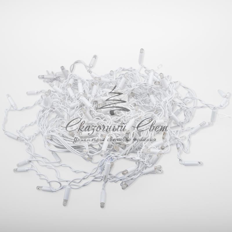 Гирлянда Айсикл (бахрома) светодиодный, 4,8 х 0,6 м, белый провод, 230 В, диоды белые, 176 LED NEON-NIGHT - Image 6