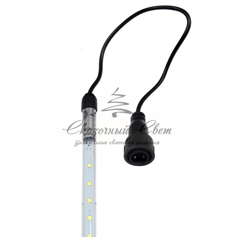 Гирлянда «Тающие сосульки» 24 В, комплект 10 шт. х 50 см, шаг 100 см, 600 LED, белый, соединяются - Image 6