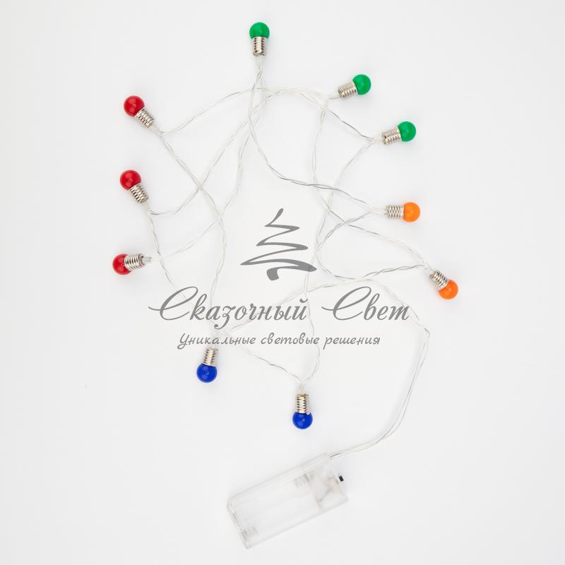 Гирлянда светодиодная «Мини-лампочки» 1.5 м, 10 LED, прозрачный ПВХ, цвет свечения мультиколор, 2 х АА (батарейки не в комплекте) NEON-NIGHT - Image 6